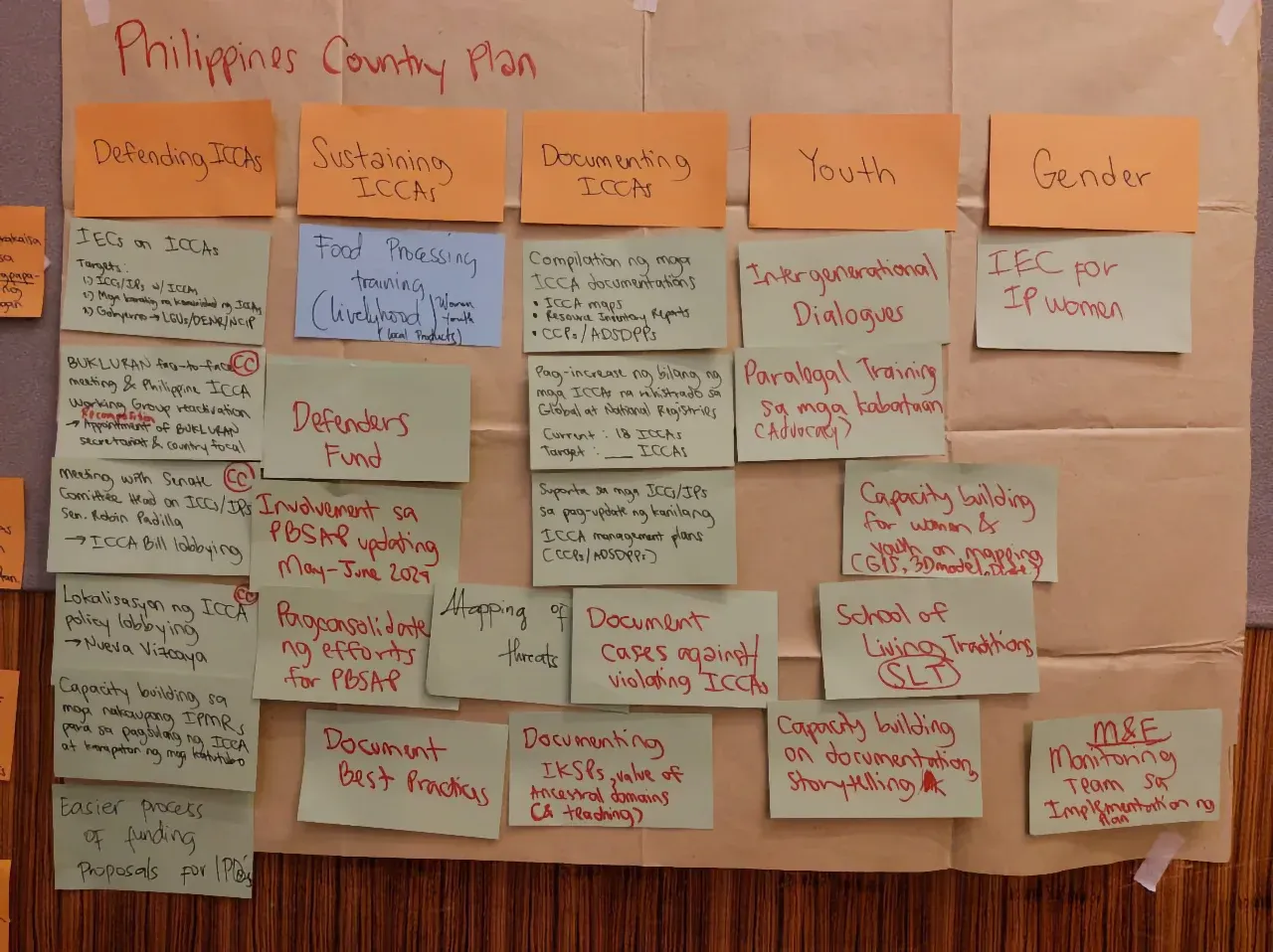 Image: Photo of advocacy priority identification results in the Philippines